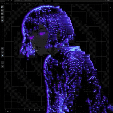 Girl error shrine animation